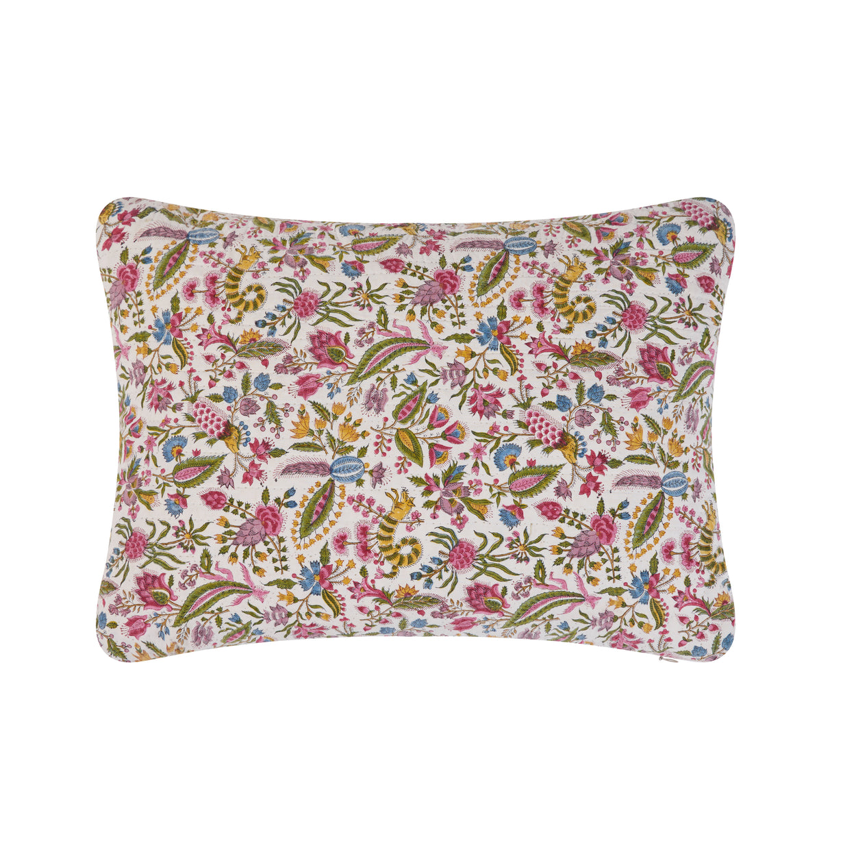 Brigitte Singh Quilted<br />Rectangle Block Print Pillow