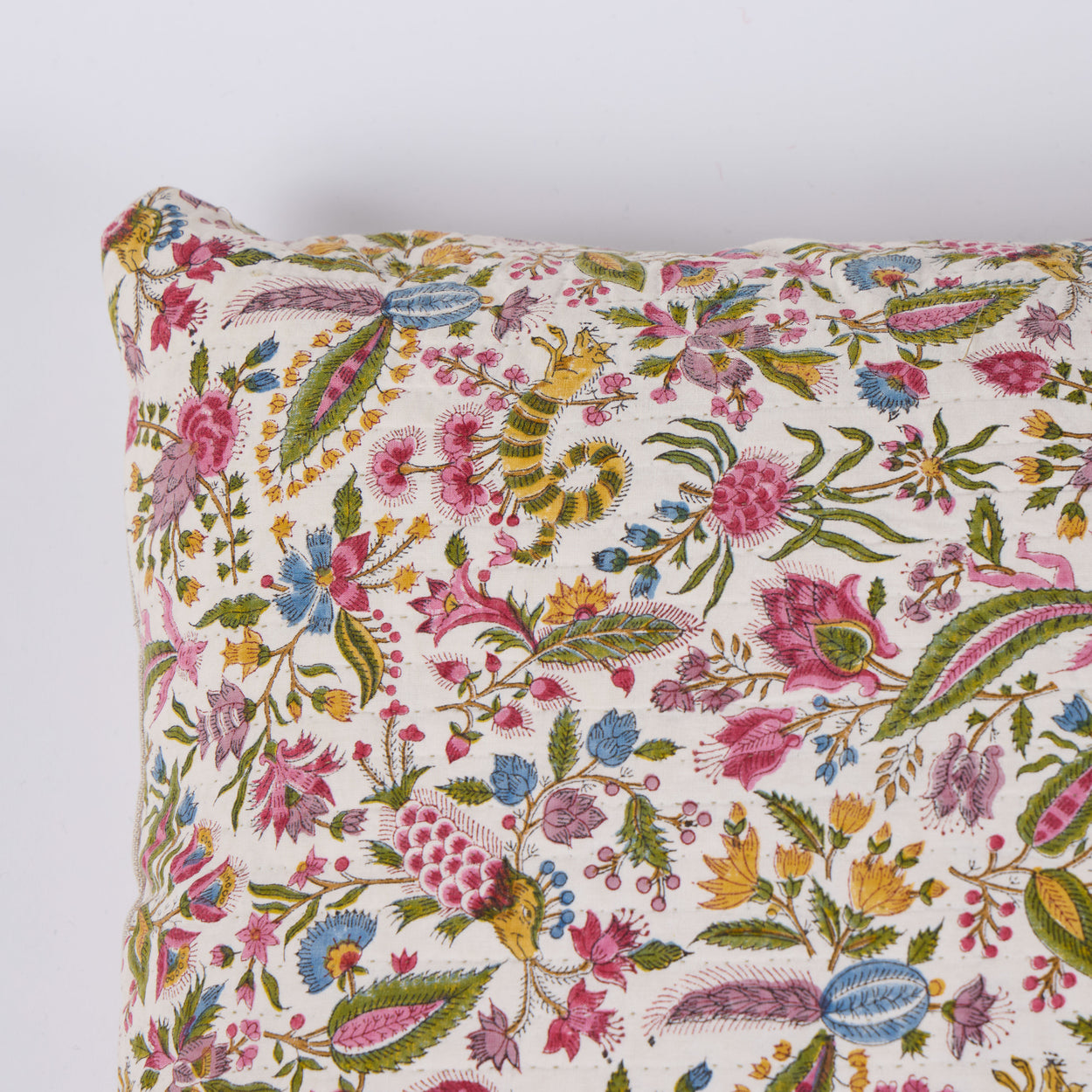 Brigitte Singh Quilted<br />Rectangle Block Print Pillow