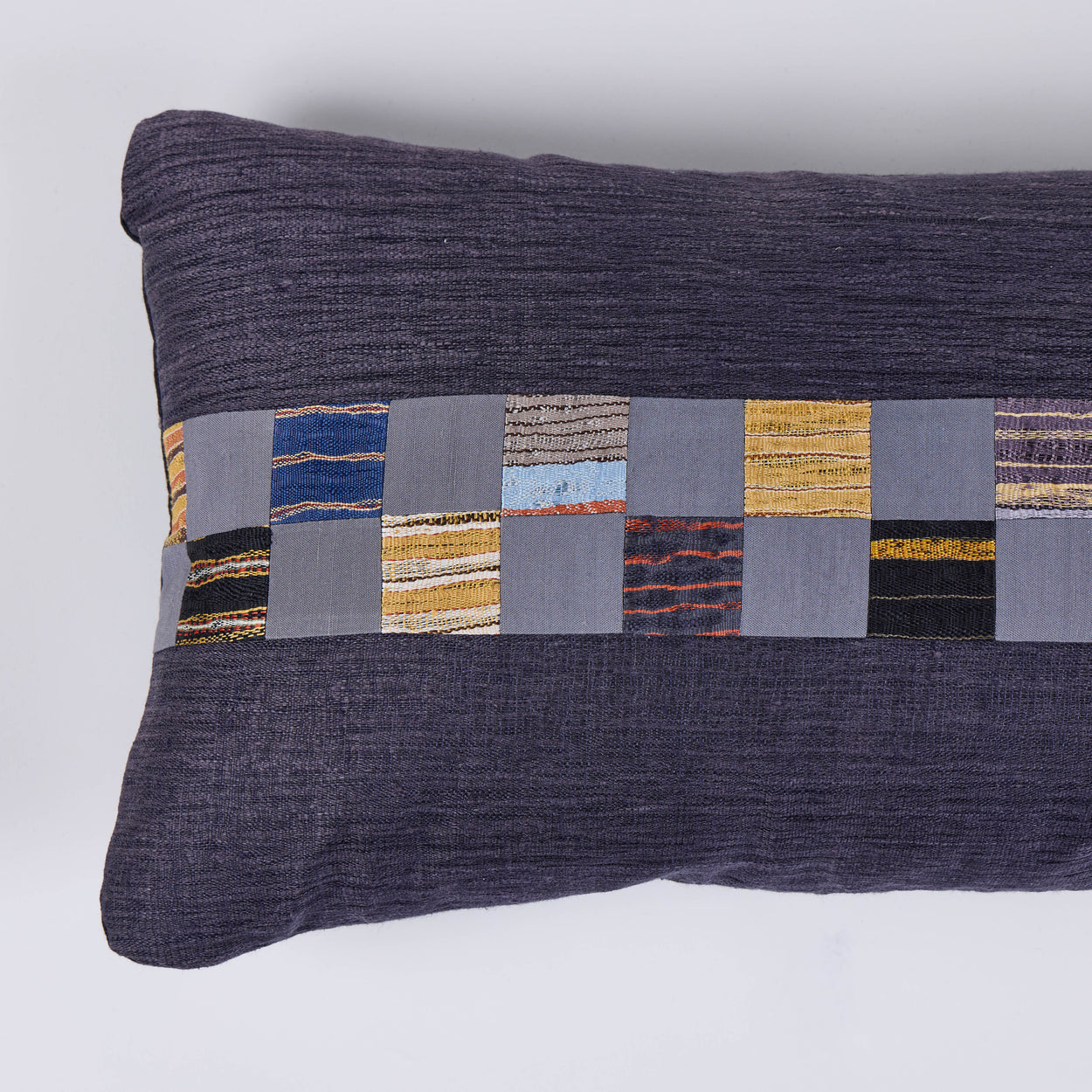 Japanese<br />Silk Obi Blue Pillow