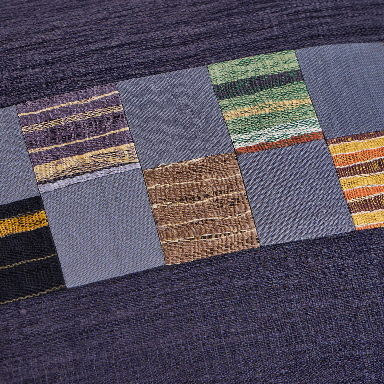 Japanese<br />Silk Obi Blue Pillow