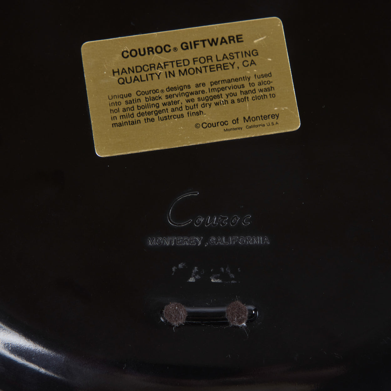 Round Couroc Tray I