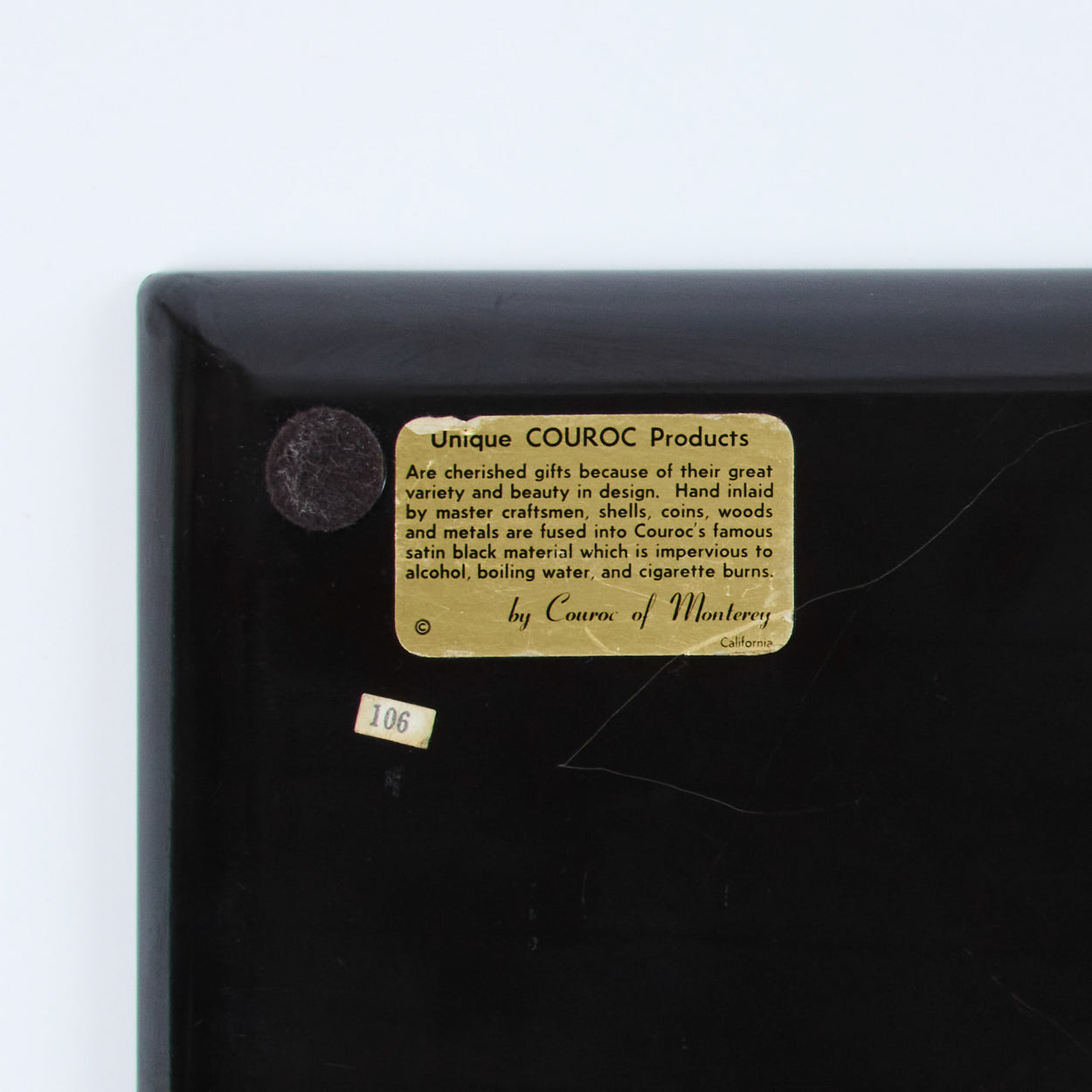 Couroc Tray