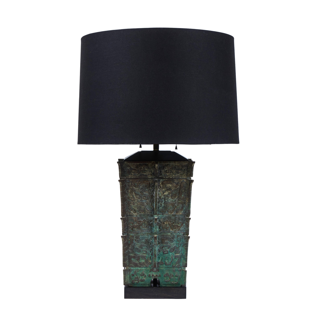 Mid Century <br />Chinoiserie Bronze Lamp