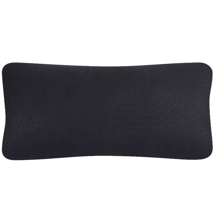 (BLACK LINEN BACK) Indian Sari Trim Pillow. Vintage silk ribbon sari trims reconfigured into fabric. Black linen back, invisible zipper closure, feather and down fill. 14" x 28"