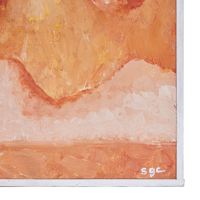 (SIGNATURE PANEL RIGHT DETAIL) Oil on Board by Steven Gregory Carroll. Signature bottom right. Original box frame.
