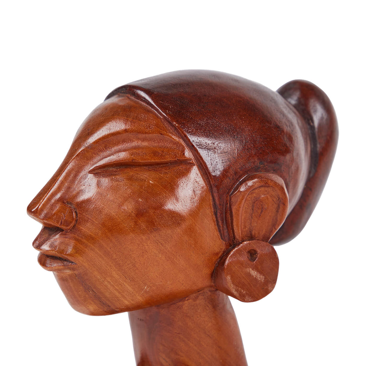 Pair of Cuban<br>Carved Wood Heads.