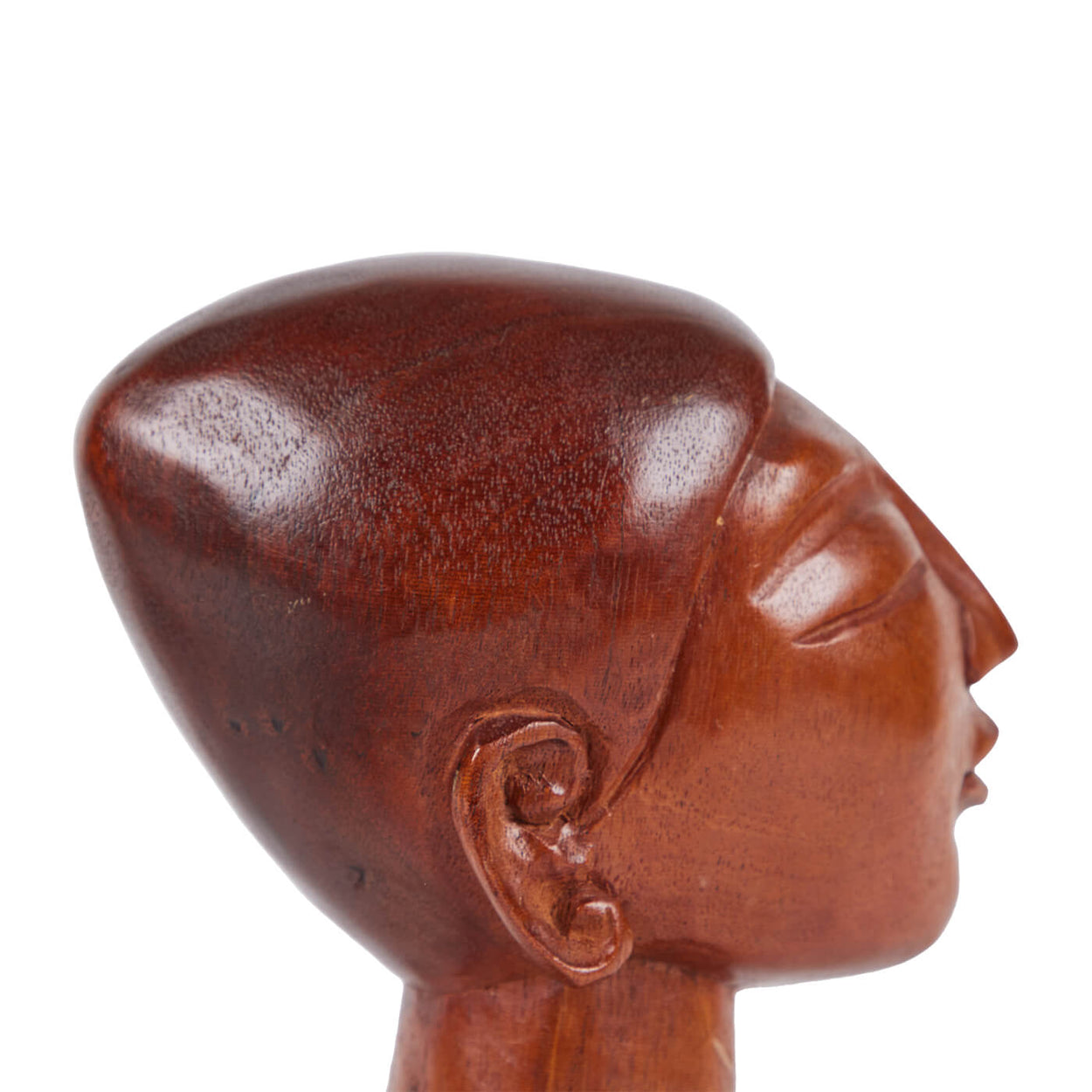 Pair of Cuban<br>Carved Wood Heads.