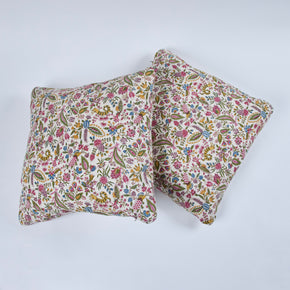 Brigitte Singh Quilted<br /> Block Print Pillow