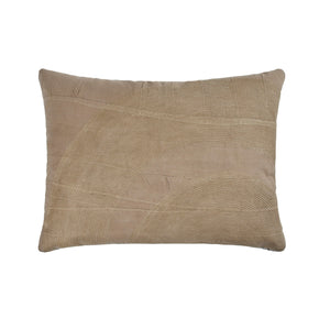 African Embroidery <br />Pillow <br />Cafe au Lait I