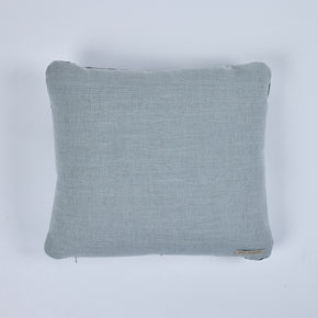 African Embroidery<br /> Pillow Indigo II