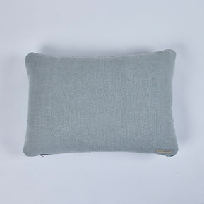 African Embroidery<br /> Pillow Indigo V