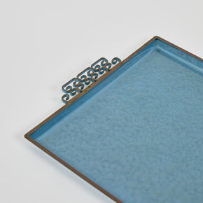Moire Glaze Enamel Tray