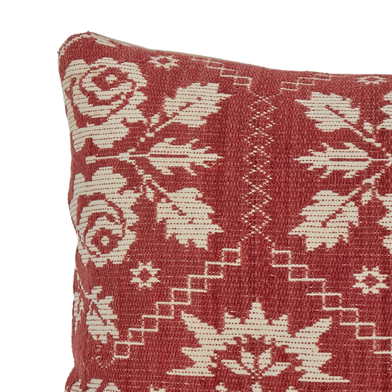 Antique American Cotton<br /> Coverlet Pillow