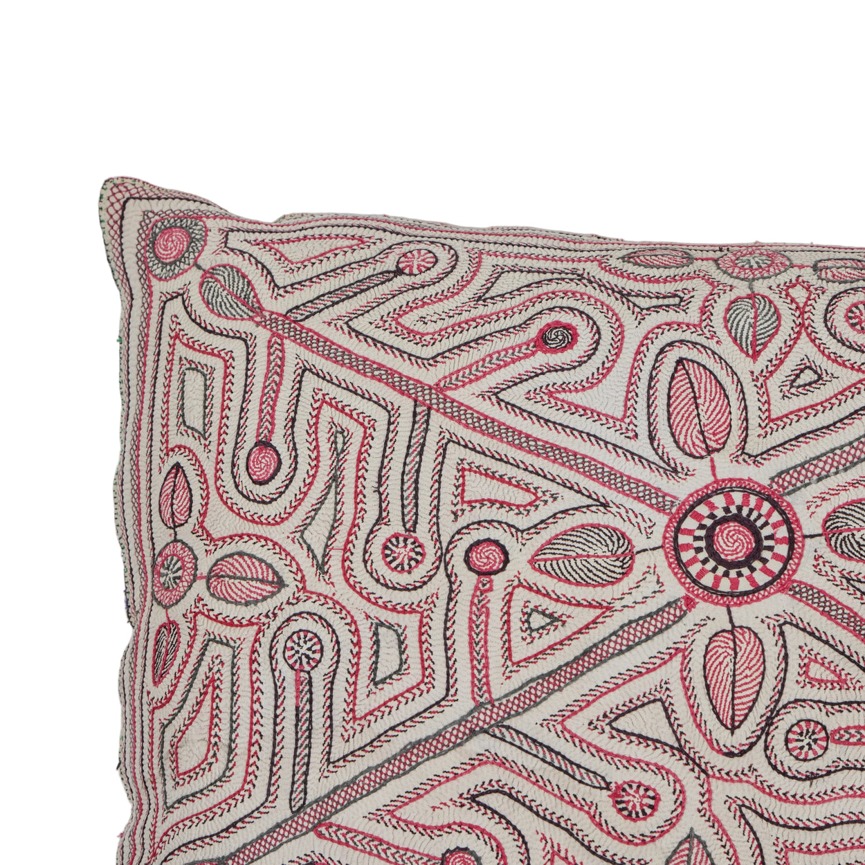 Bangali Kantha Quilt Pillow