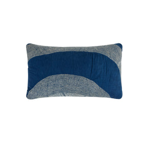African Embroidery<br /> Pillow Indigo VIII