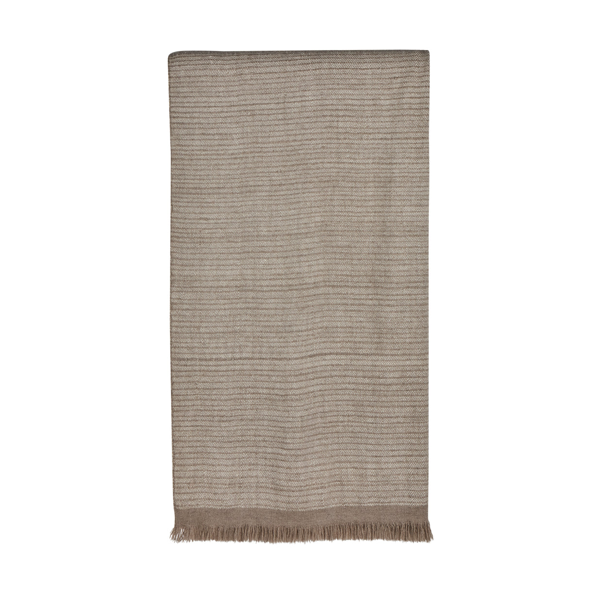 Cashmere Throw Striped Gray