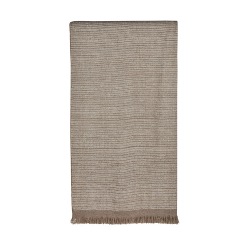 Cashmere Throw Striped Gray