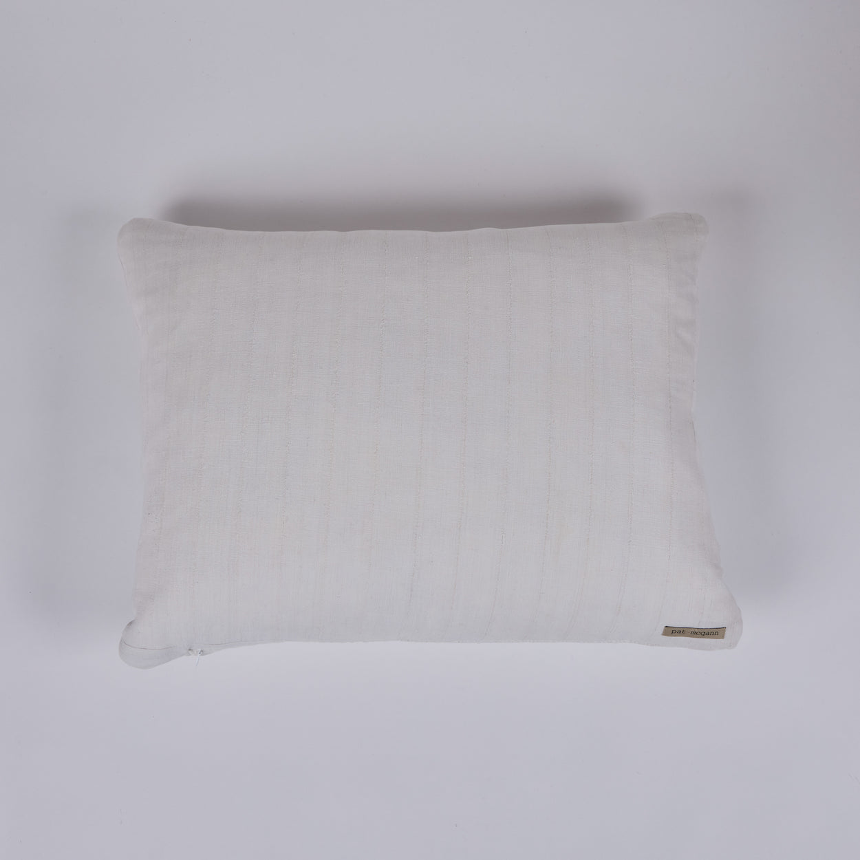 African Embroidery Pillow <br />White
