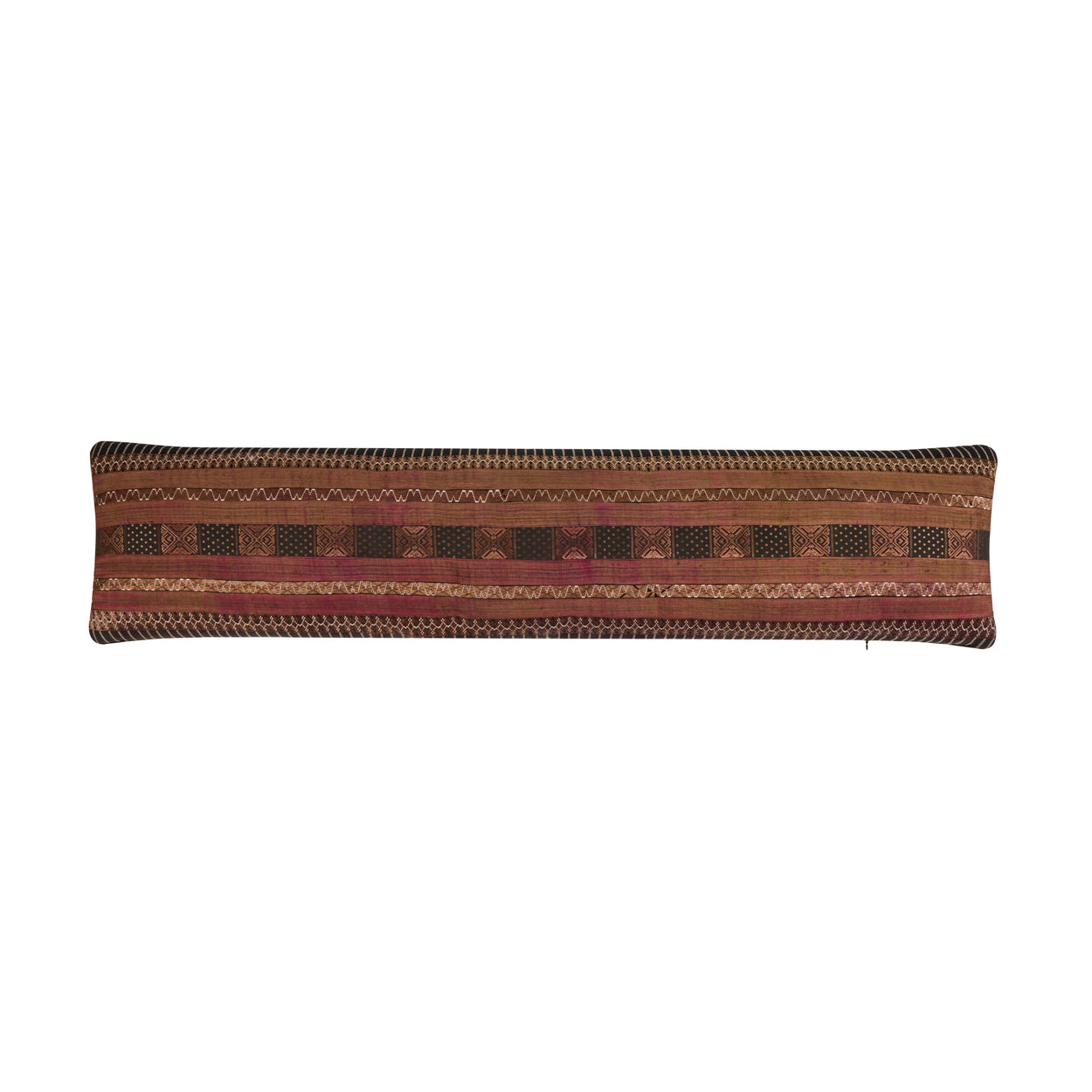 Hill Tribe Ribbon<br /> Bolster Pillow I