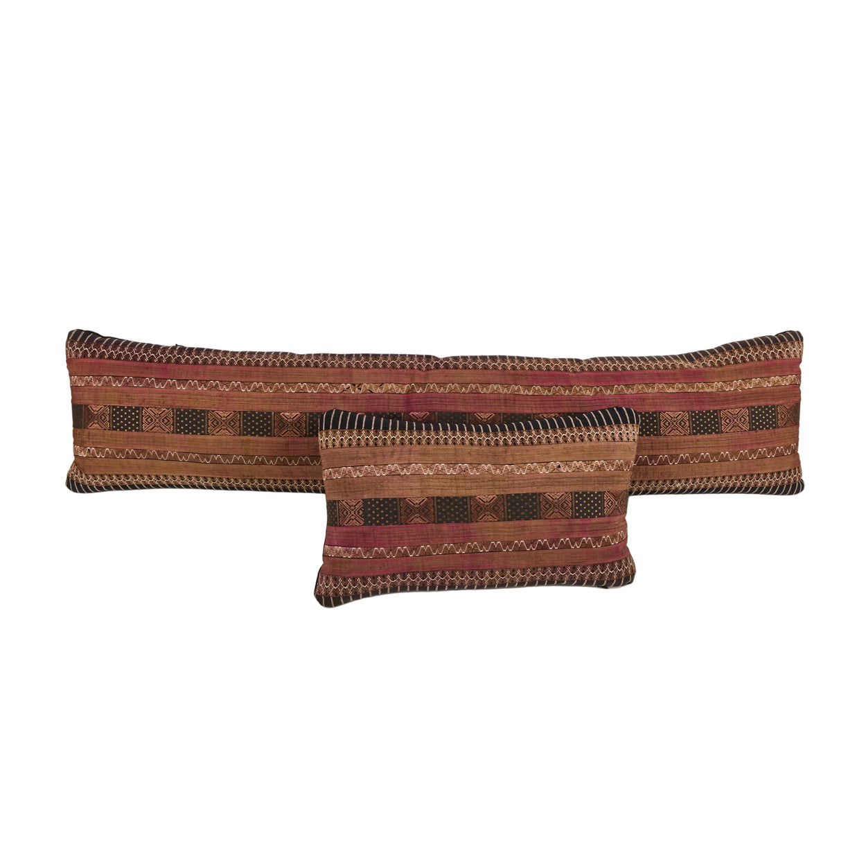 Hill Tribe Ribbon<br /> Bolster Pillow I