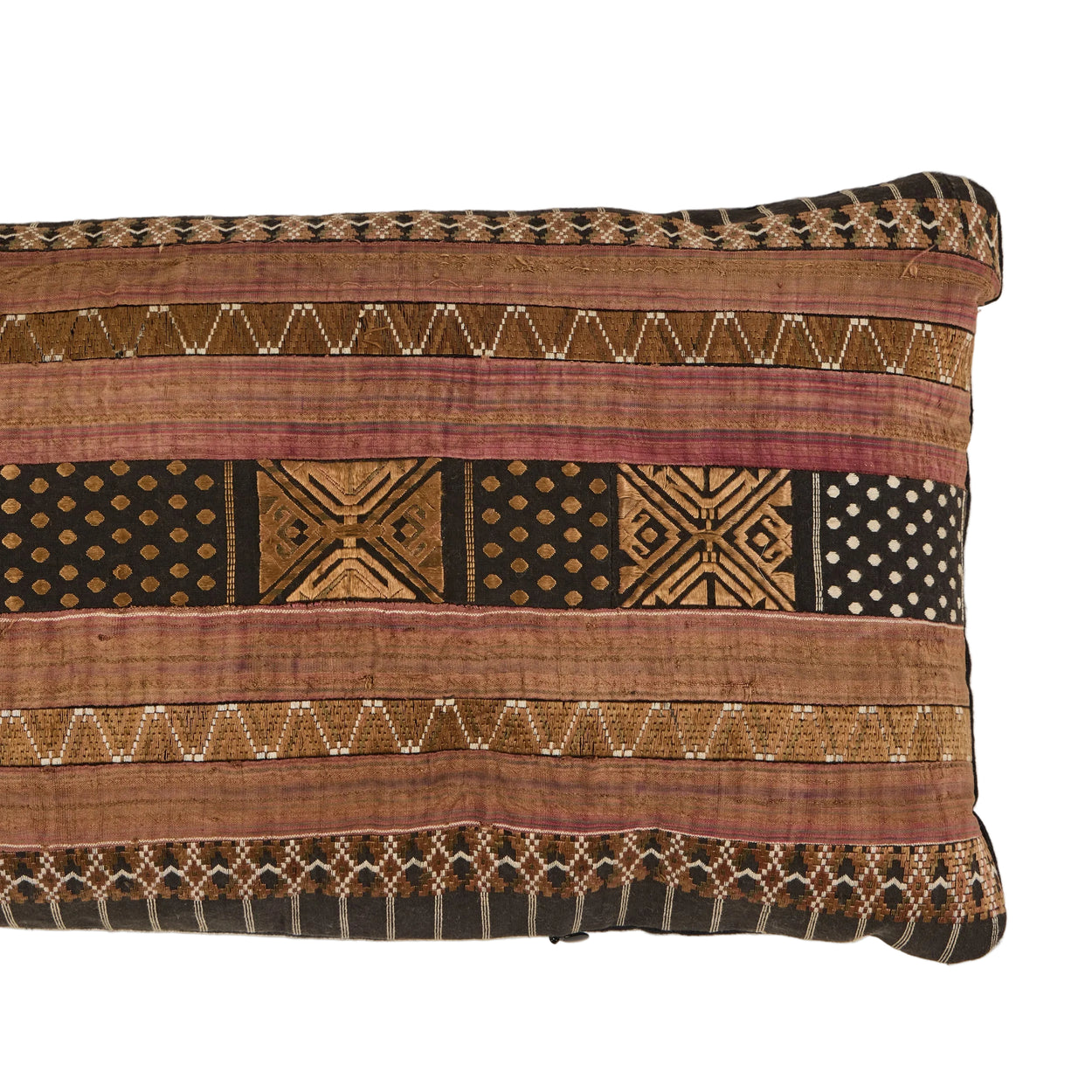 Hill Tribe Ribbon<br /> Bolster Pillow II