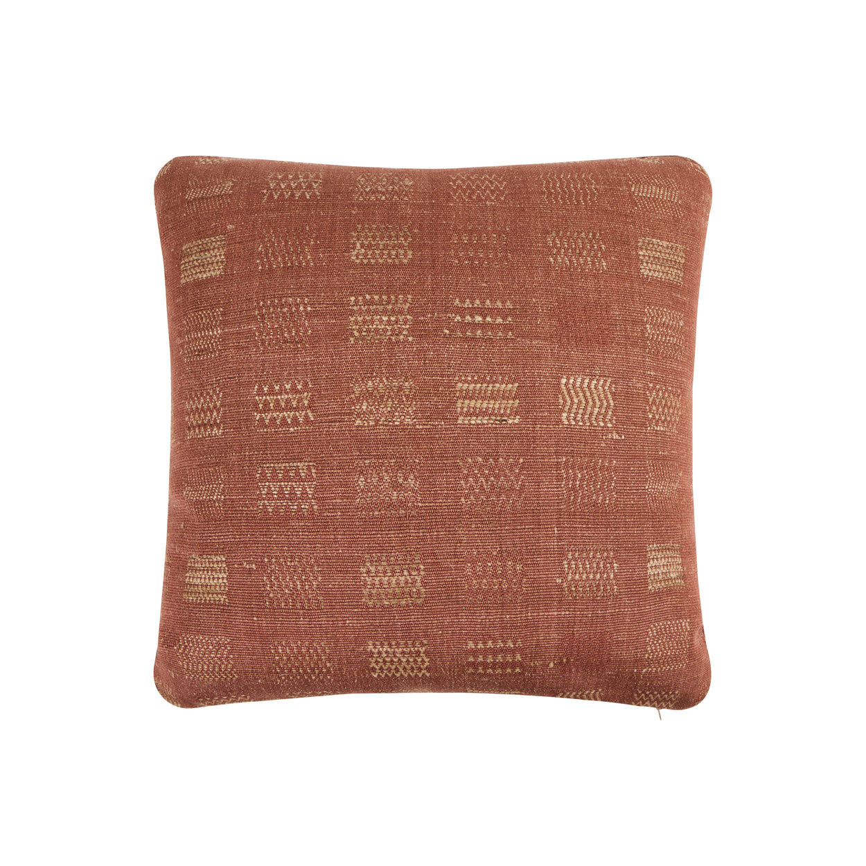 Window Weave Terra Cotta<br />Cotton & Tussar Silk