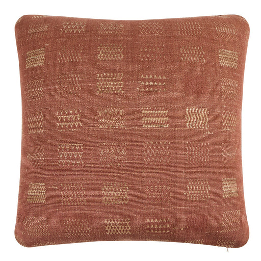 Window Weave Terra Cotta<br />Cotton & Tussar Silk