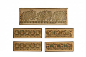 Pair Ottoman <br />Textile Fragments II