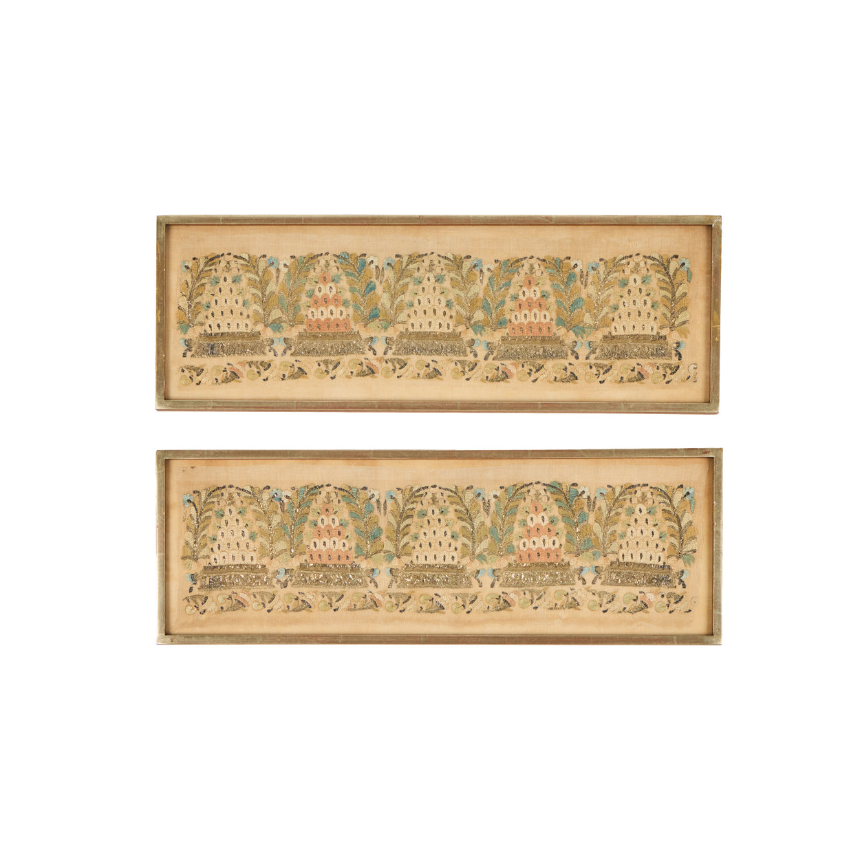 Pair Ottoman<br /> Textile Fragments I