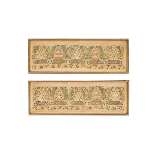 Pair Ottoman<br /> Textile Fragments I