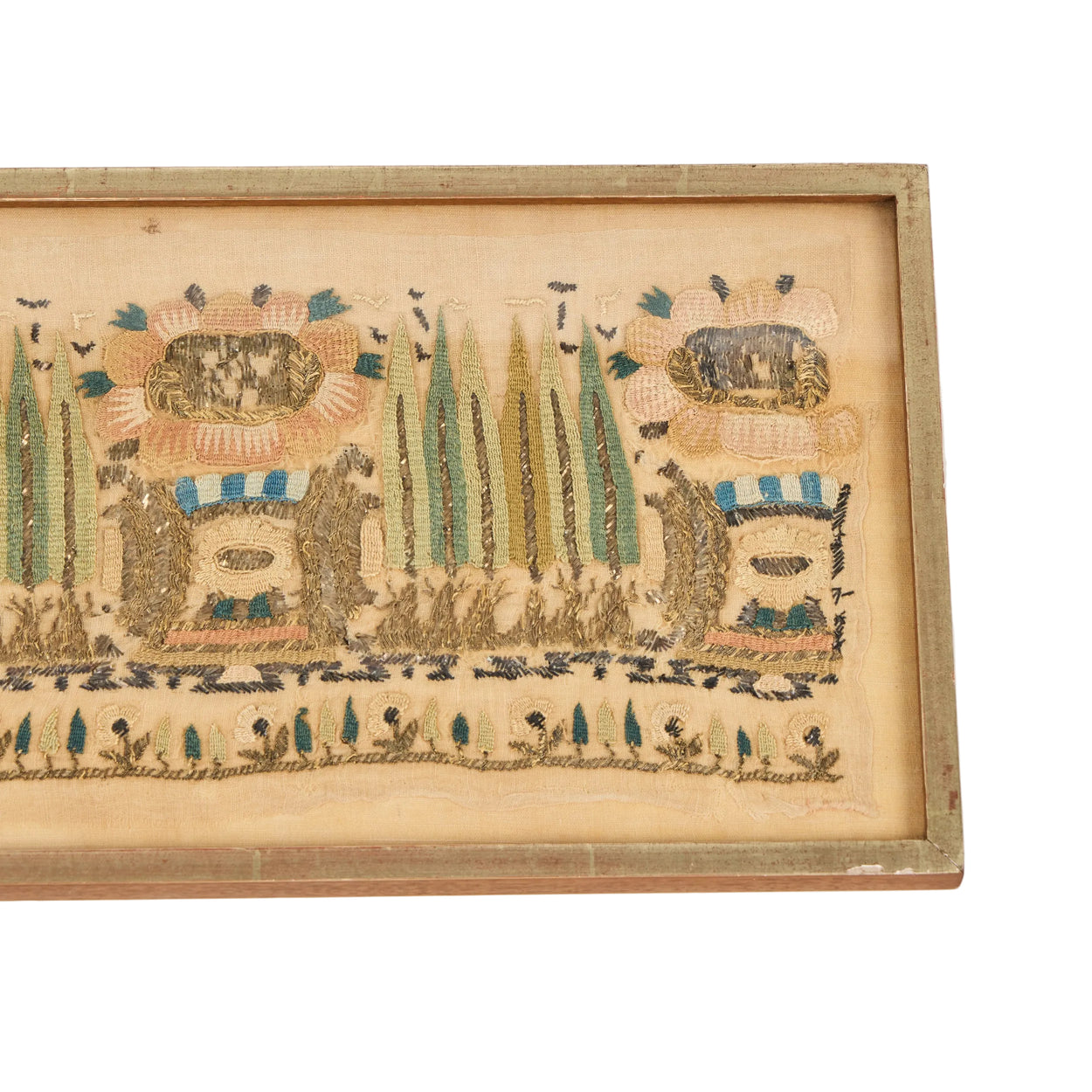 Pair Ottoman <br />Textile Fragments II