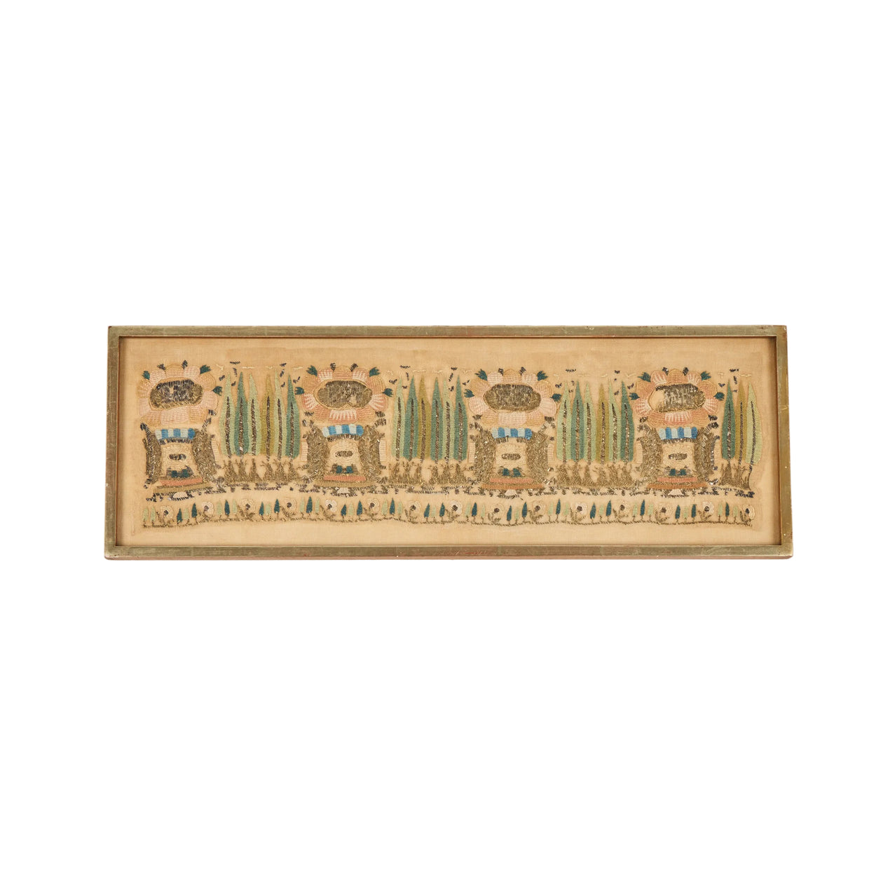 Pair Ottoman <br />Textile Fragments II