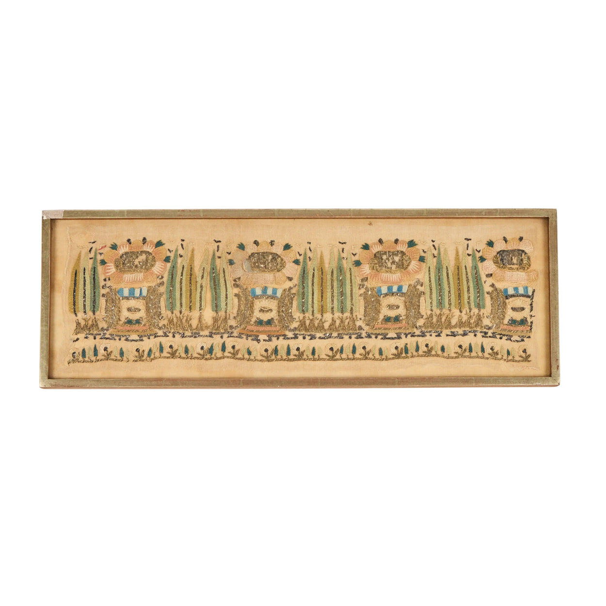 Pair Ottoman <br />Textile Fragments II