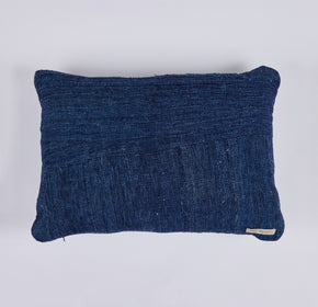 African Embroidery Pillow<br />Indigo IV