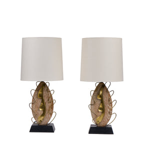 Pair Mid Century<br />Yasha Heifetz Lamps.