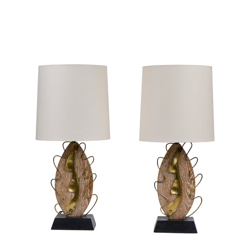 Pair Mid Century<br />Yasha Heifetz Lamps.