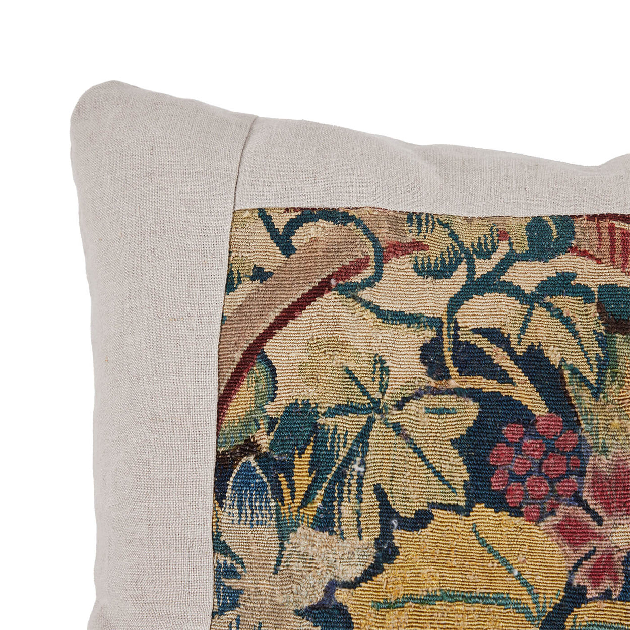 Antique Tapestry<br>Pillow Oak Leaf