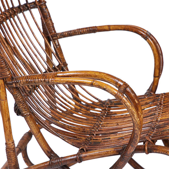 High Back Rattan Chair — Pat McGann Gallery