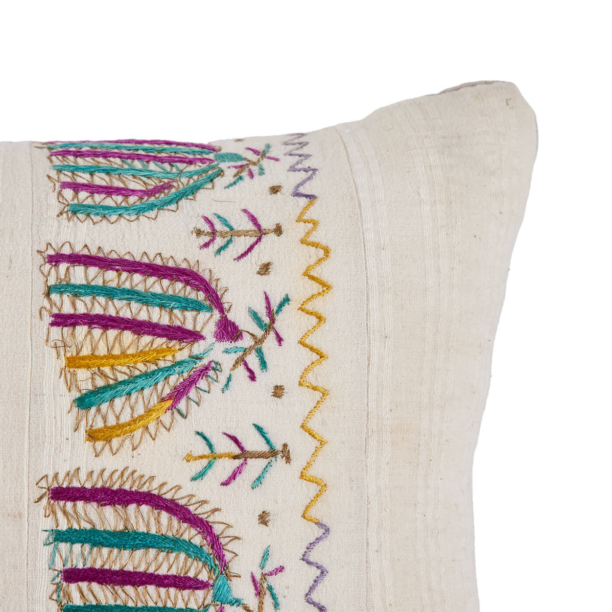 Antique Ottoman<br>Embroidery Pillow Multi Color