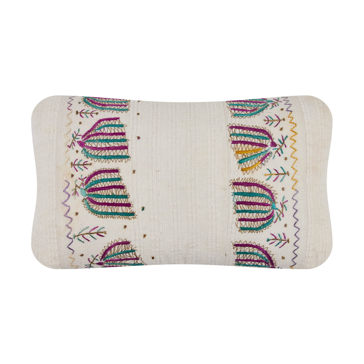 Antique Ottoman<br>Embroidery Pillow Multi Color