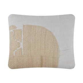 African Embroidery <br />Pillow Ivory I