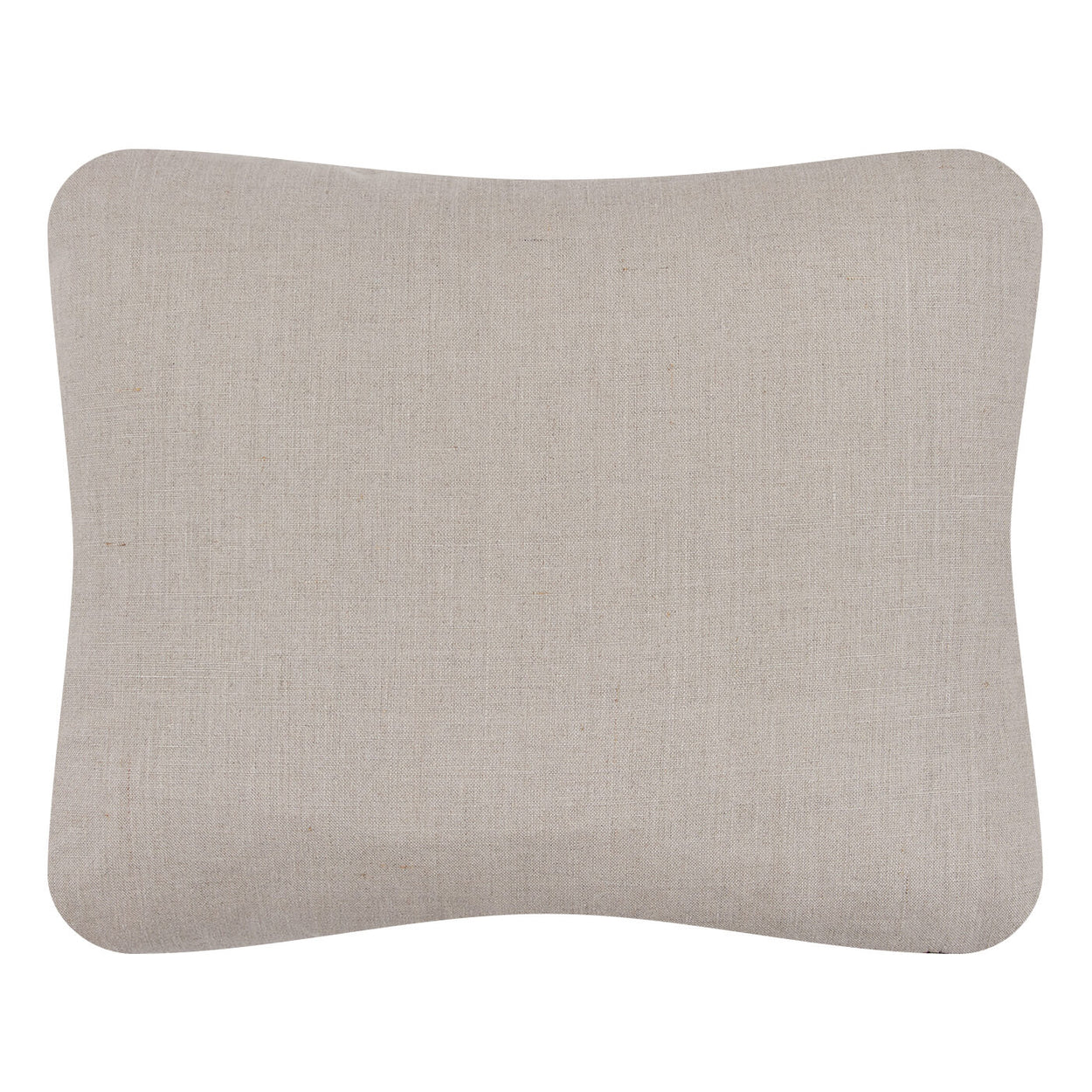 African Embroidery Pillow<br>White/Oatmeal II