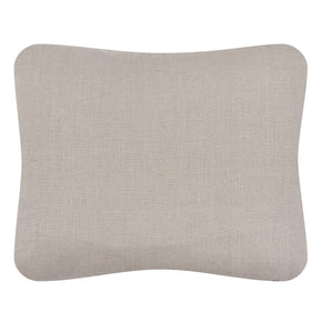 African Embroidery Pillow<br>White/Oatmeal II