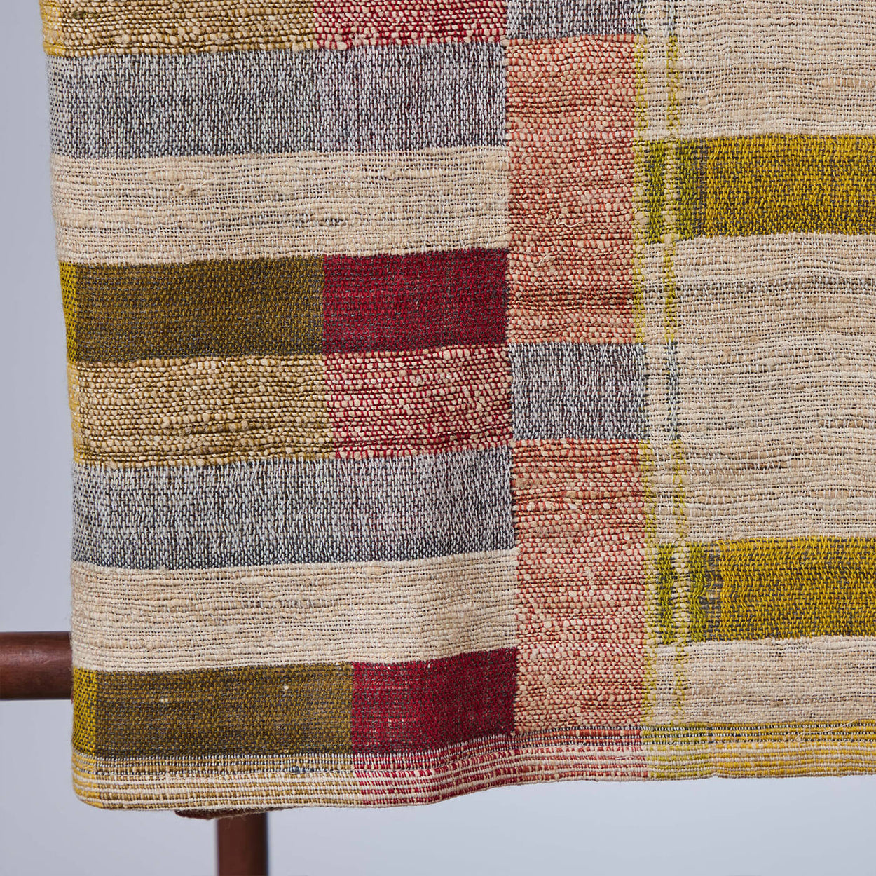 Throw<br />Japanese Stripe<br />Wool & Tussar Silk