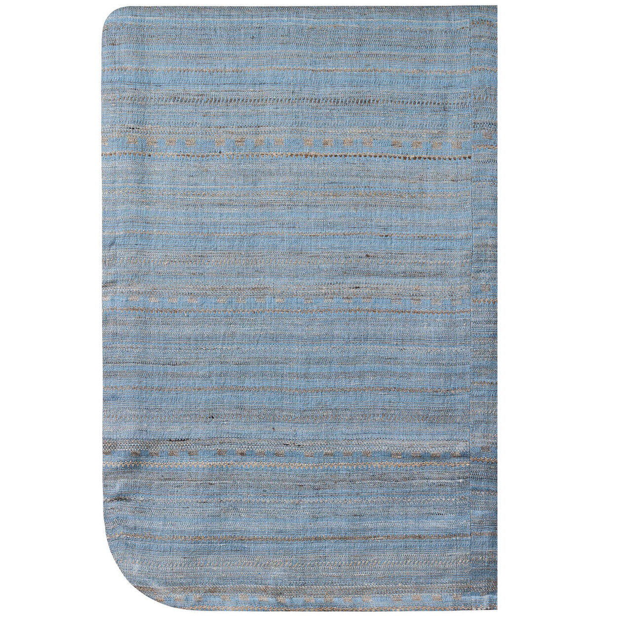 King Size<br /> Hand Blue Bedcover