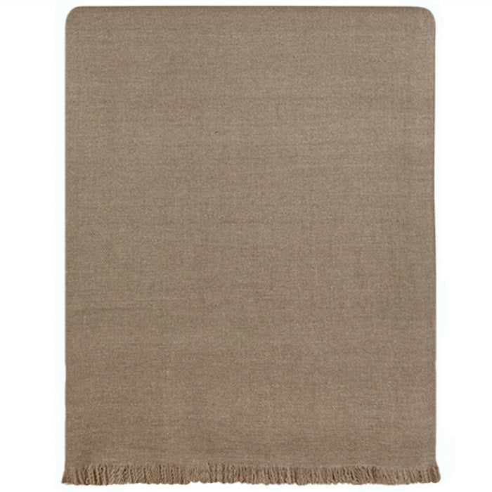 Natural Cashmere Bedcover. Luxurious Handwoven Cashmere. Made in Kashmir India. H 105 in. x W 80 in.