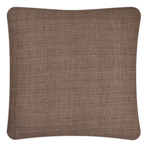 Throw Pillow, Tabby Olive , Cotton & Tussar Silk, Front and Back. Handwoven Designer Textiles from India. Neeru Kumar. Invisible zipper closure. 18" x 18" different sizes available.