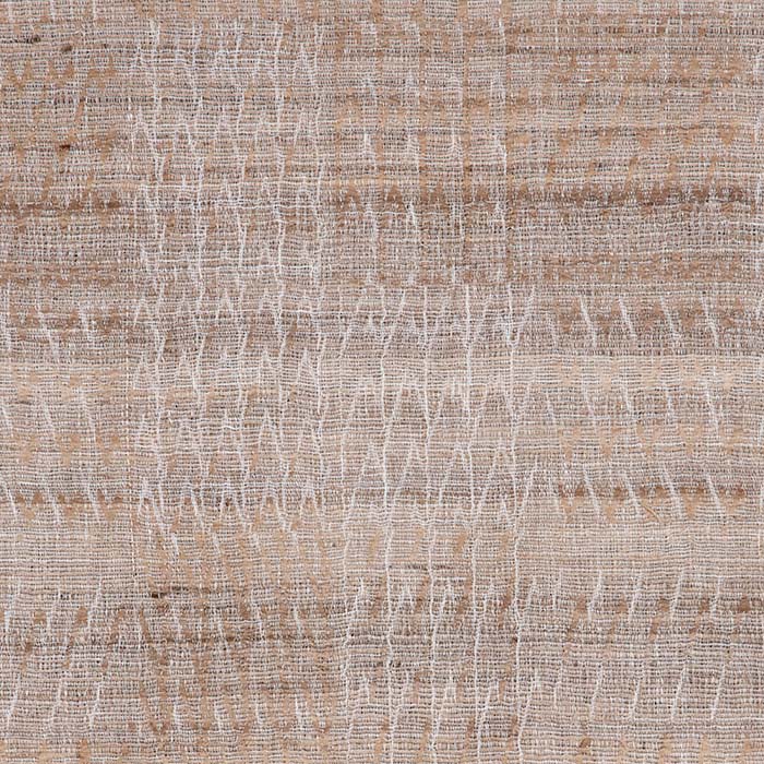 Fabric by the yard -- Tree natural color pattern. Raw Tussar Silk and Wool by Neeru Kumar Handwoven Designer Textiles from India.