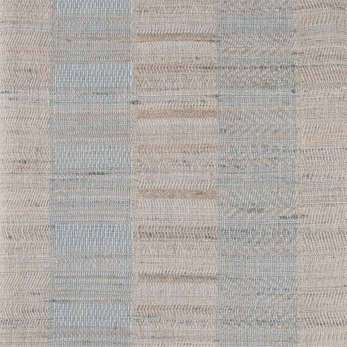 NEW - Hand Blue Gray Handwoven Fabric. Raw Tussar Silk and Cotton. Neeru Kumar Handwoven Designer Textiles from India. 54" W