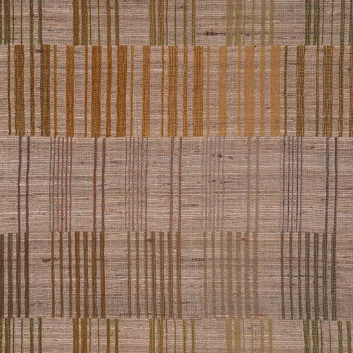 Fabric by the yard -- Piano keys pattern olive khaki green colors. Raw Tussar Silk and Wool by Neeru Kumar Handwoven Designer Textiles from India.